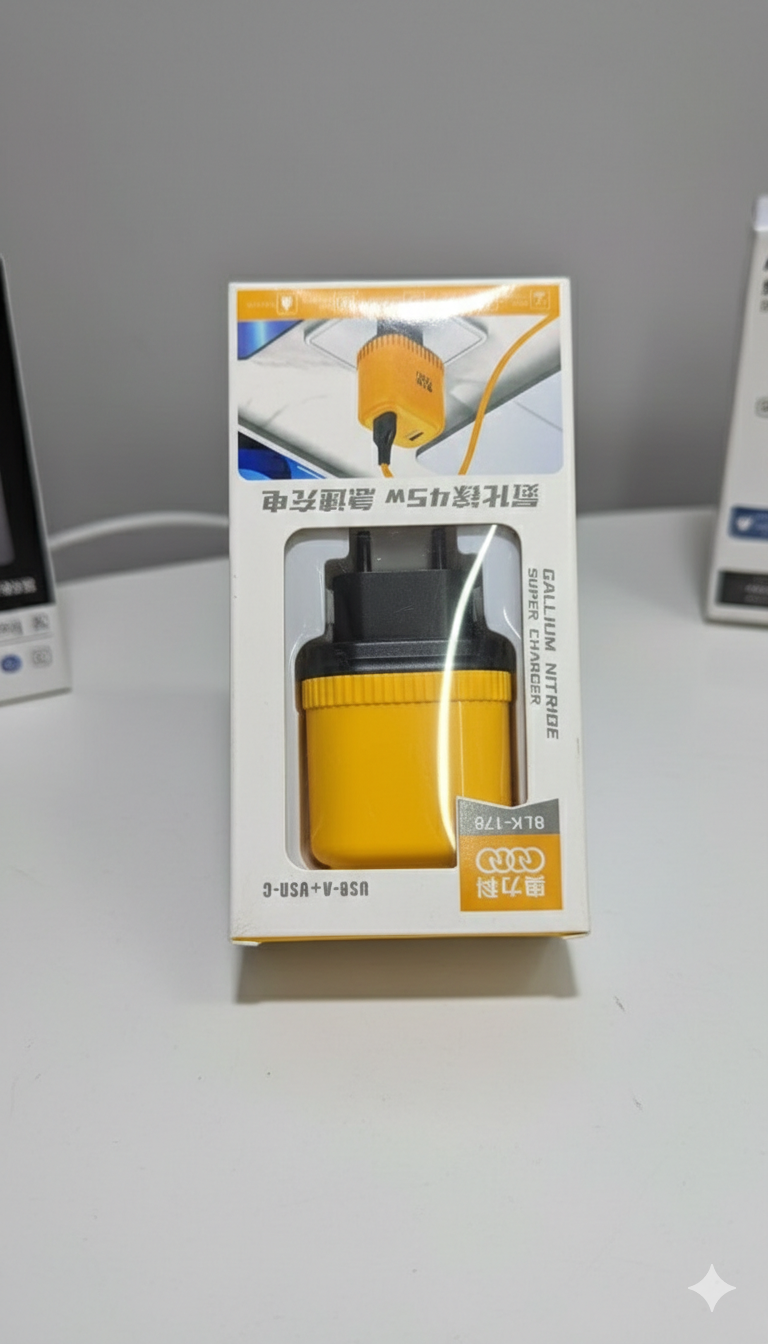 شاحن جداري فائق السرعة من نيتريد الغاليوم (GaN) من نوع ALK-178. 