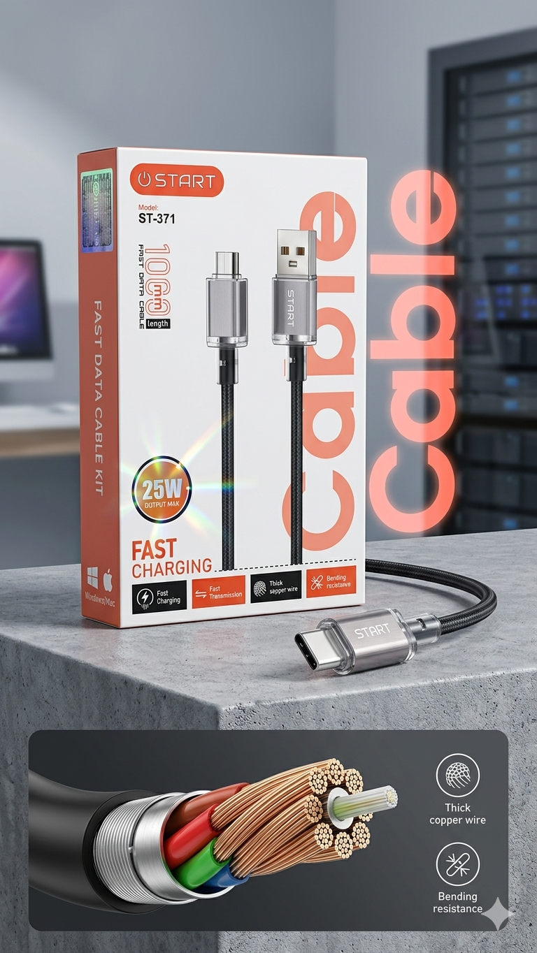 START ST-371 USB إلى Type-C